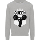 Gym Queen Female Bodybuilding Training Kids Sweatshirt Jumper Sports Grey