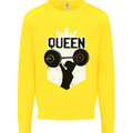 Gym Queen Female Bodybuilding Training Kids Sweatshirt Jumper Yellow