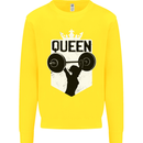Gym Queen Female Bodybuilding Training Kids Sweatshirt Jumper Yellow