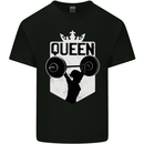 Gym Queen Female Bodybuilding Training Kids T-Shirt Childrens Black
