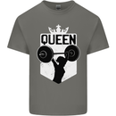 Gym Queen Female Bodybuilding Training Kids T-Shirt Childrens Charcoal