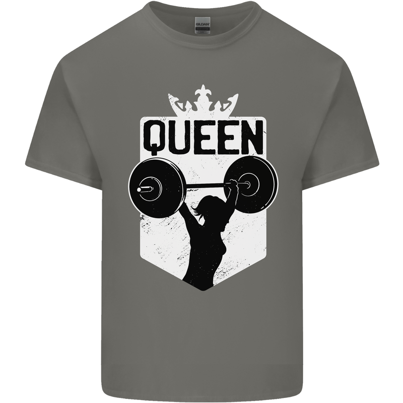 Gym Queen Female Bodybuilding Training Kids T-Shirt Childrens Charcoal
