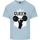 Gym Queen Female Bodybuilding Training Kids T-Shirt Childrens Light Blue