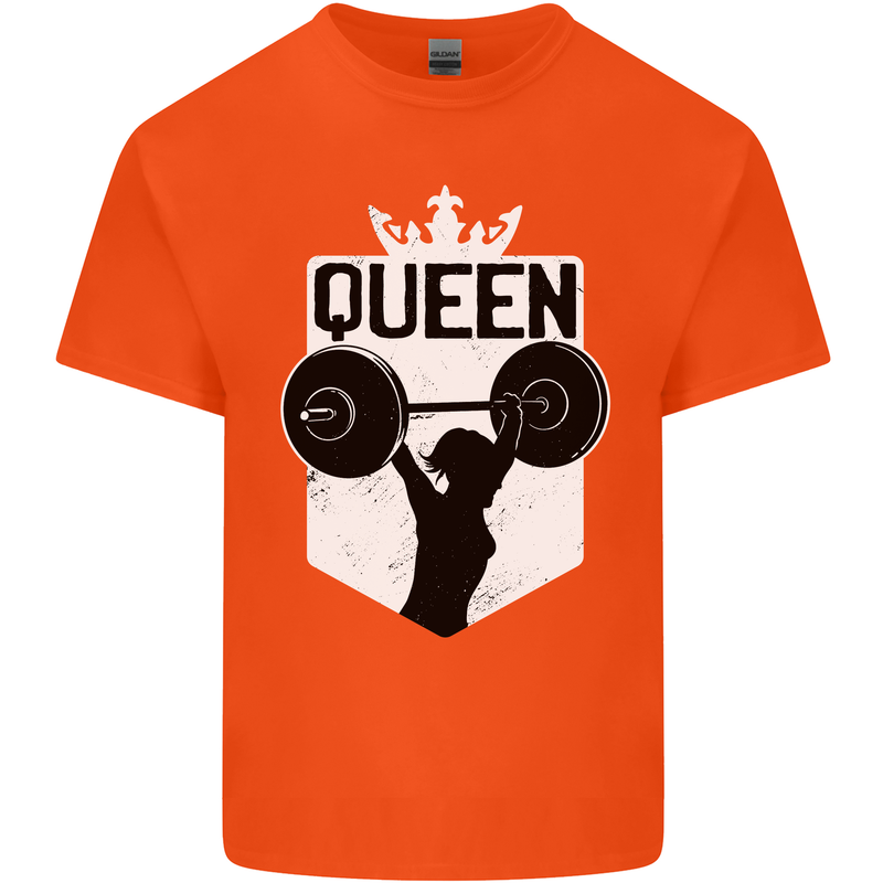Gym Queen Female Bodybuilding Training Kids T-Shirt Childrens Orange