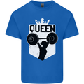 Gym Queen Female Bodybuilding Training Kids T-Shirt Childrens Royal Blue