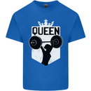 Gym Queen Female Bodybuilding Training Kids T-Shirt Childrens Royal Blue