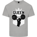 Gym Queen Female Bodybuilding Training Kids T-Shirt Childrens Sports Grey