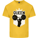 Gym Queen Female Bodybuilding Training Kids T-Shirt Childrens Yellow