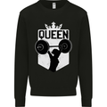 Gym Queen Female Bodybuilding Training Mens Sweatshirt Jumper Black