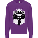 Gym Queen Female Bodybuilding Training Mens Sweatshirt Jumper Purple