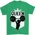 Gym Queen Female Bodybuilding Training Mens T-Shirt 100% Cotton Irish Green