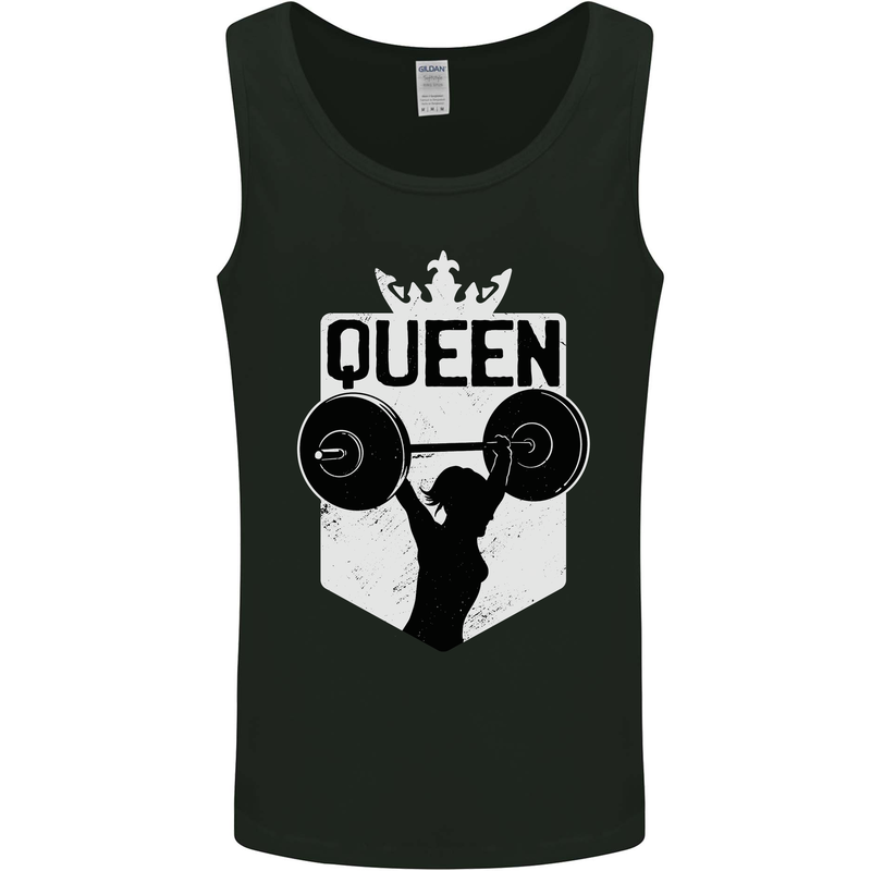 Gym Queen Female Bodybuilding Training Mens Vest Tank Top Black
