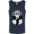 Gym Queen Female Bodybuilding Training Mens Vest Tank Top Navy Blue