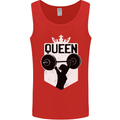 Gym Queen Female Bodybuilding Training Mens Vest Tank Top Red