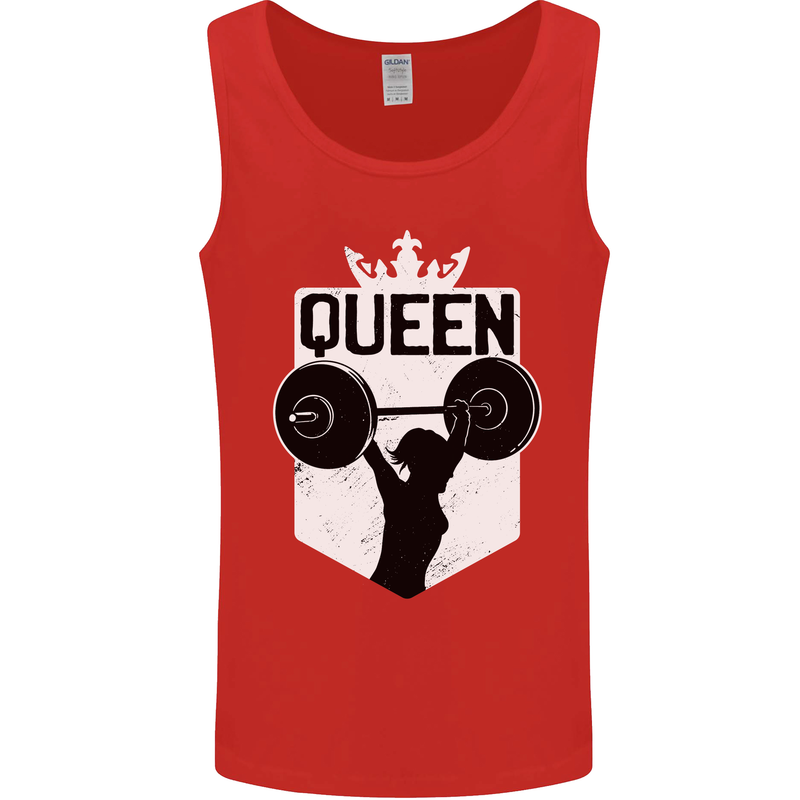 Gym Queen Female Bodybuilding Training Mens Vest Tank Top Red