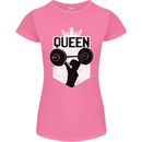 Gym Queen Female Bodybuilding Training Womens Petite Cut T-Shirt Azalea