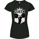Gym Queen Female Bodybuilding Training Womens Petite Cut T-Shirt Black