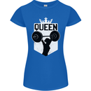 Gym Queen Female Bodybuilding Training Womens Petite Cut T-Shirt Royal Blue