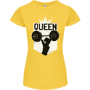 Gym Queen Female Bodybuilding Training Womens Petite Cut T-Shirt Yellow