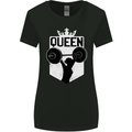 Gym Queen Female Bodybuilding Training Womens Wider Cut T-Shirt Black