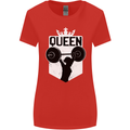 Gym Queen Female Bodybuilding Training Womens Wider Cut T-Shirt Red