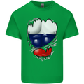 Gym Russian Flag Ripped Muscles Russia Kids T-Shirt Childrens Irish Green