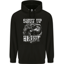 Gym Shut up & Lift Workout Training Top Mens Hoodie Black