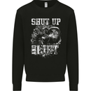Gym Shut up & Lift Workout Training Top Mens Sweatshirt Jumper Black