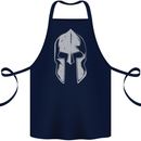 Gym Spartan Helmet Bodybuilding Fitness Cotton Apron 100% Organic Navy Blue