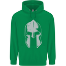 Gym Spartan Helmet Bodybuilding Fitness Mens 80% Cotton Hoodie Irish Green