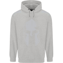 Gym Spartan Helmet Bodybuilding Fitness Mens 80% Cotton Hoodie White