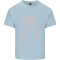 Gym Spartan Helmet Bodybuilding Fitness Mens Cotton T-Shirt Tee Top Light Blue