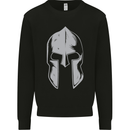 Gym Spartan Helmet Bodybuilding Fitness Mens Sweatshirt Jumper Black
