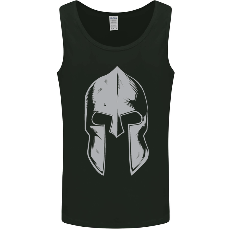 Gym Spartan Helmet Bodybuilding Fitness Mens Vest Tank Top Black
