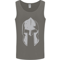 Gym Spartan Helmet Bodybuilding Fitness Mens Vest Tank Top Charcoal