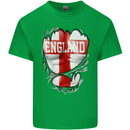 Gym St. George's Cross English Flag England Kids T-Shirt Childrens Irish Green