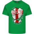 Gym St. George's Cross English Flag England Mens Cotton T-Shirt Tee Top Irish Green