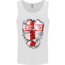 Gym St. George's Cross English Flag England Mens Vest Tank Top White