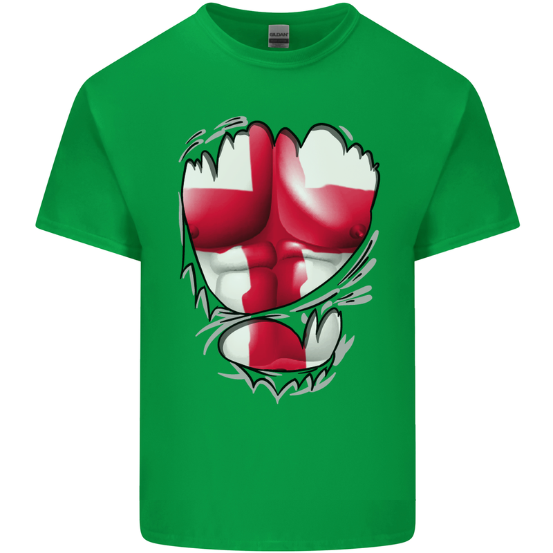 Gym St. George's Cross English Flag Muscles Kids T-Shirt Childrens Irish Green
