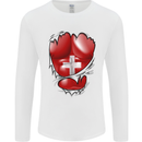 Gym Swiss Flag Ripped Muscles Switzerland Mens Long Sleeve T-Shirt White