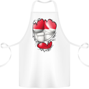 Gym The Austrian Flag Ripped Muscles Austia Cotton Apron 100% Organic White
