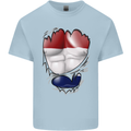 Gym The Dutch Flag Ripped Muscles Holland Kids T-Shirt Childrens Light Blue