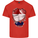 Gym The Dutch Flag Ripped Muscles Holland Kids T-Shirt Childrens Red
