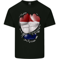 Gym The Dutch Flag Ripped Muscles Holland Mens Cotton T-Shirt Tee Top Black
