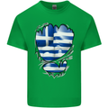 Gym The Greek Flag Ripped Muscles Greece Mens Cotton T-Shirt Tee Top Irish Green