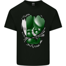 Gym The Pakistan Flag Ripped Muscles Effect Kids T-Shirt Childrens Black