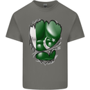 Gym The Pakistan Flag Ripped Muscles Effect Kids T-Shirt Childrens Charcoal