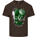 Gym The Pakistan Flag Ripped Muscles Effect Kids T-Shirt Childrens Chocolate