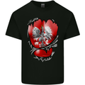 Gym The Polish Flag Ripped Muscles Poland Kids T-Shirt Childrens Black