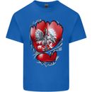 Gym The Polish Flag Ripped Muscles Poland Kids T-Shirt Childrens Royal Blue